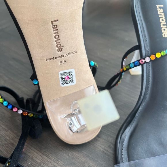 LARROUDE Gloria Disco Heels Size 8.5 NWOT - Picture 13 of 16